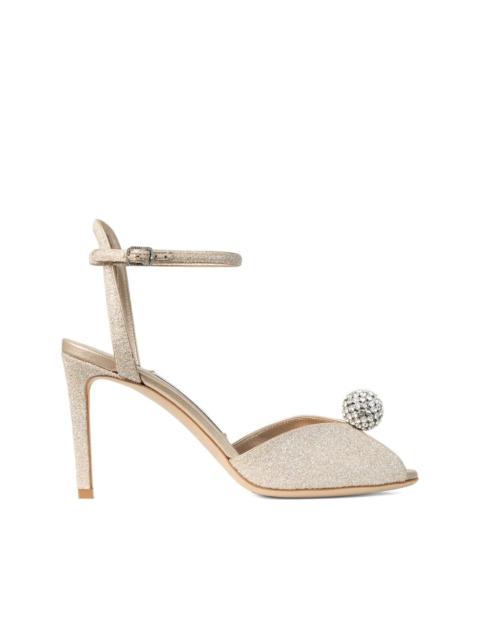85mm crystal embellished sandals