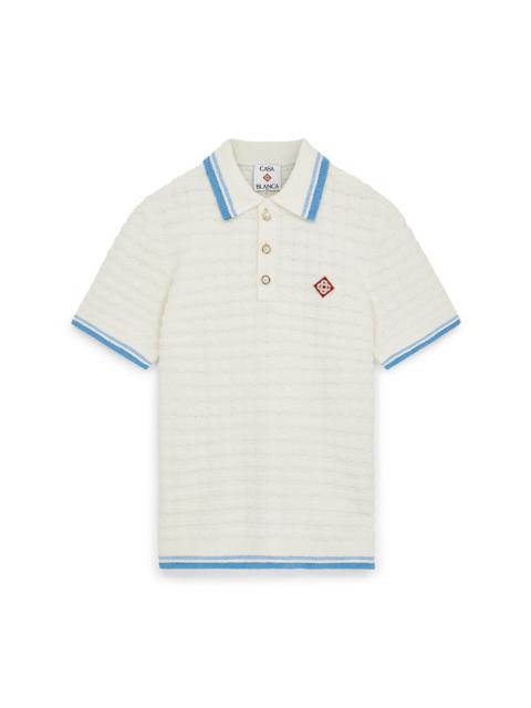 Boucle Short Sleeve Polo Shirt | Casablanca Paris