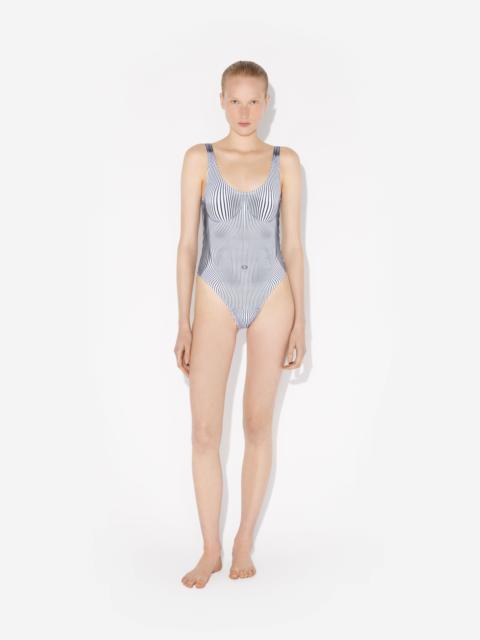 THE PINSTRIPE BODY MORPHING SWIMSUIT