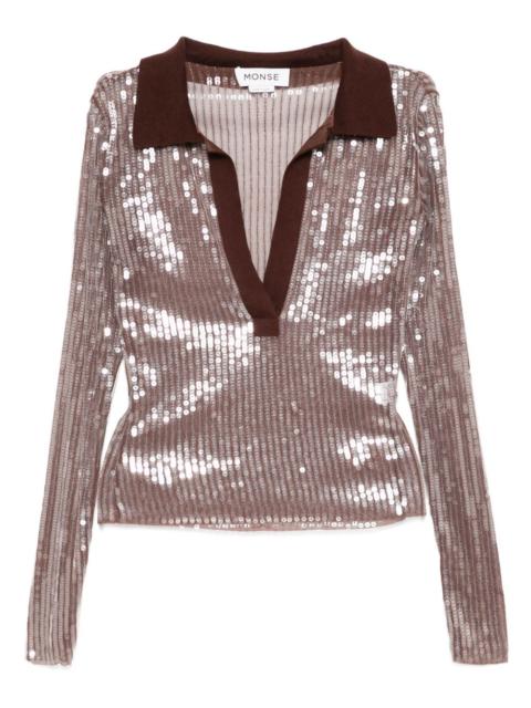 sequin mesh top