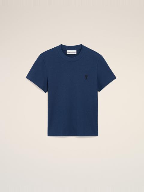 BLUE COTTON AMI DE COEUR CROPPED T-SHIRT