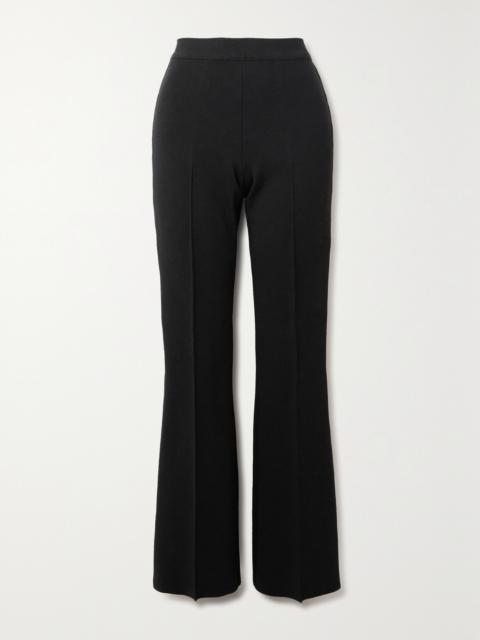 Long Kick Stretch-cotton Flared Pants