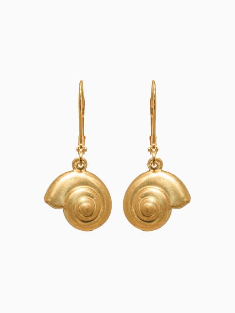 We Dream In Colour Round Shell Earrings