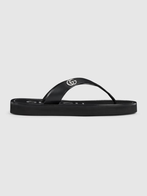 Women's thong sandal with Double G