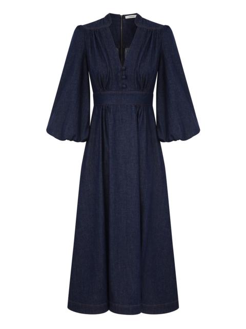 AWAKEN DENIM MIDI DRESS