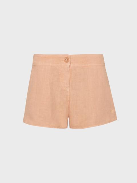 WOMEN LINEN BERMUDA SHORTS