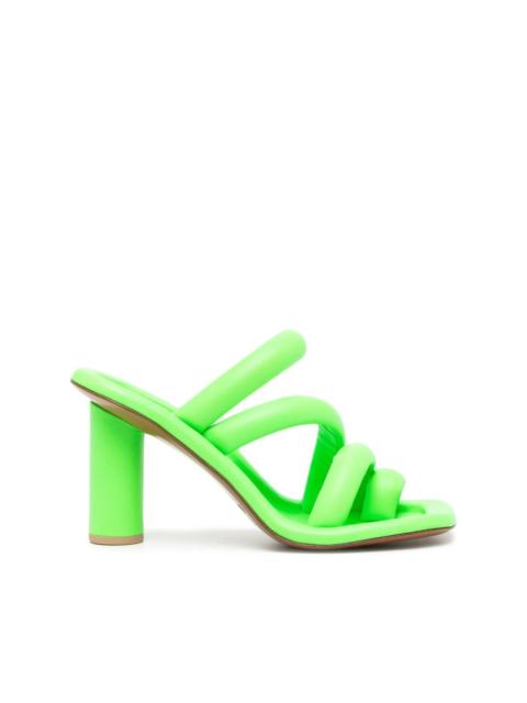 90mm padded leather sandals