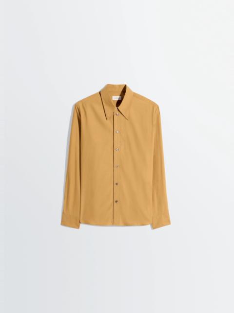 POINTED COLLAR SHIRT IN WASHED COTTON SILK