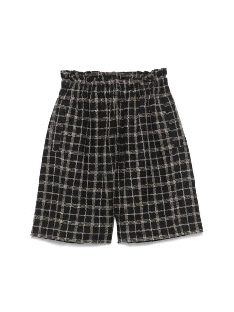 WAYBILL SHORTS - BLACK CURVY GRID