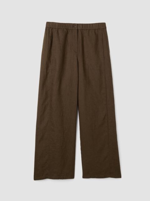 Organic Linen Wide-Leg Trouser Pant