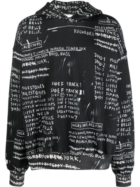 graphic-print hoodie