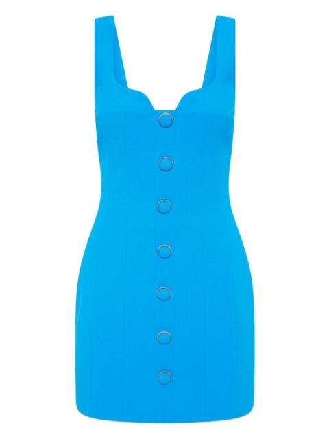 sweetheart-neck mini dress