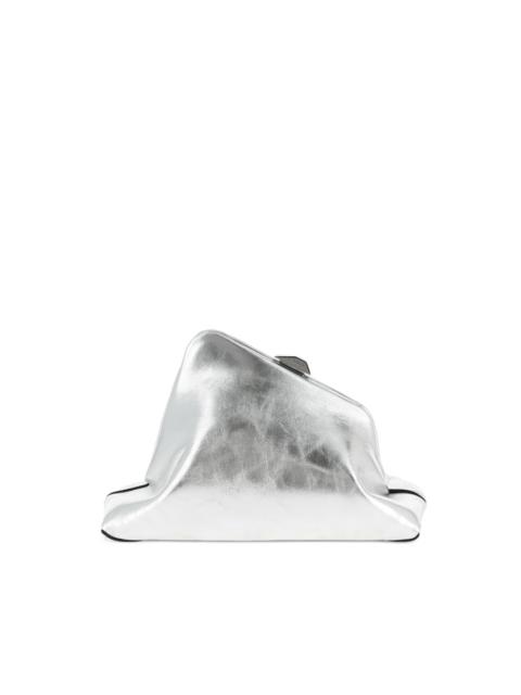 Day Off Small craquelé-effect leather clutch