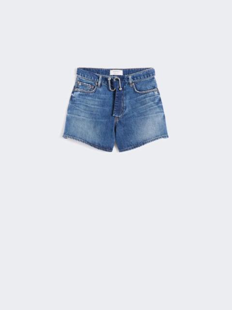 Denim shorts - midnightblue