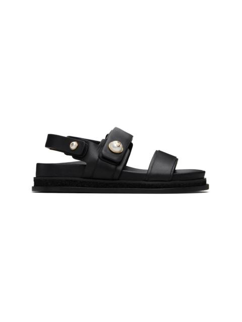 Black Fayence City Sandals