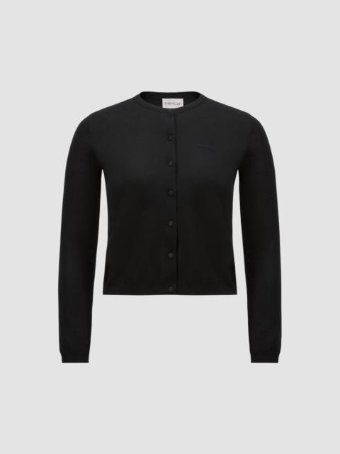 Embroidered Logo Cotton Cardigan