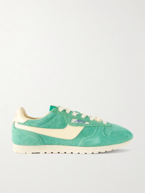 Windspin Leather-trimmed Suede Sneakers