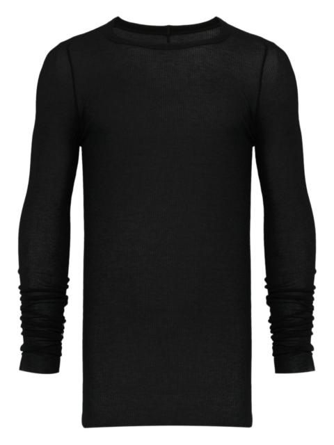 ribbed long-sleeve T-shirt