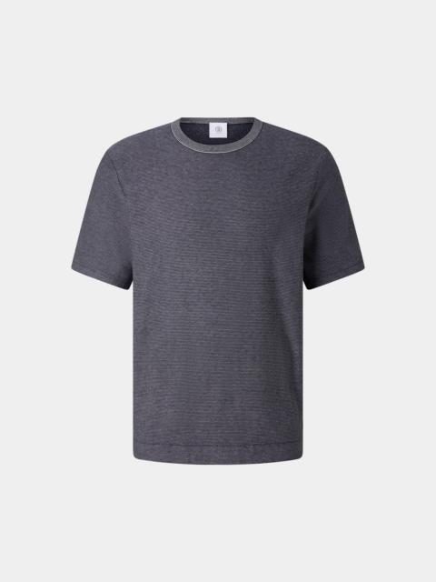 Horton knitted shirt in Navy blue