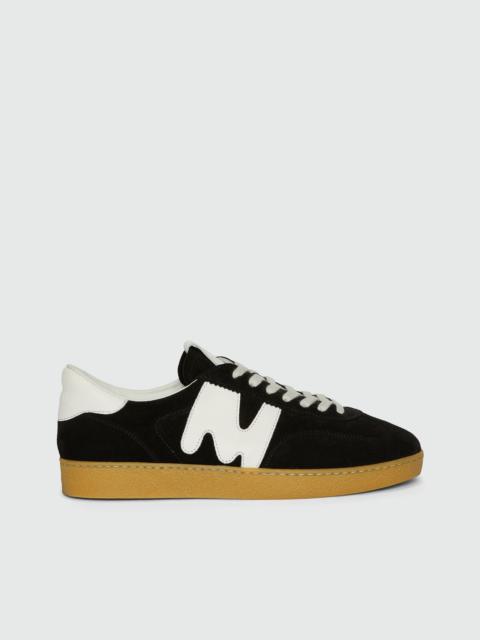 Retró Trainer black suede sneakers "TheMwave"