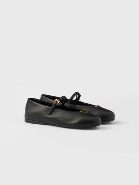 Nappa leather ballerinas