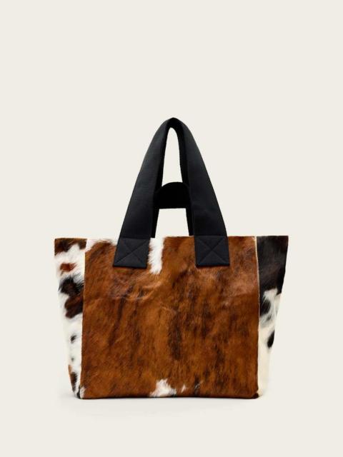 IZZY COW LEATHER TOTE BAG