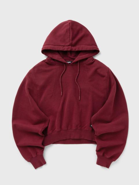 TERRY BACK CROPPED HOODIE