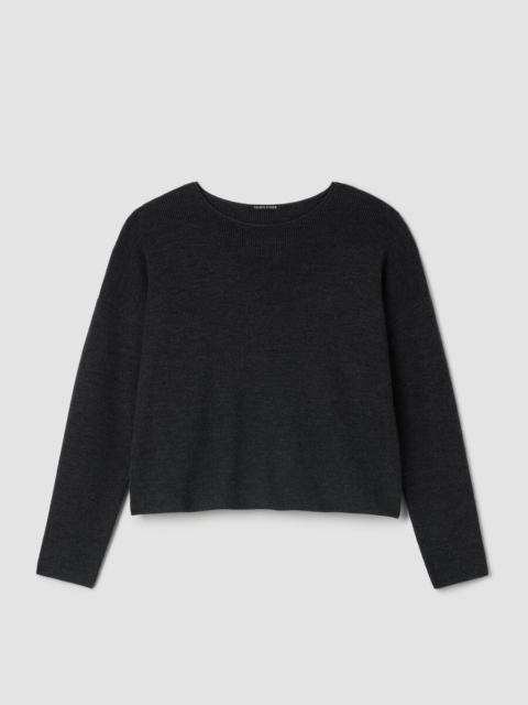 Merino Crew Neck Top in Regenerative Wool