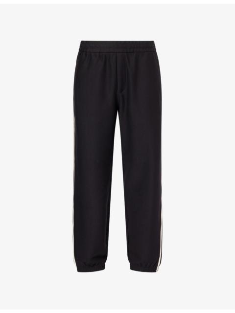 Striped Straight-Leg Cotton-Blend Jogging Bottoms