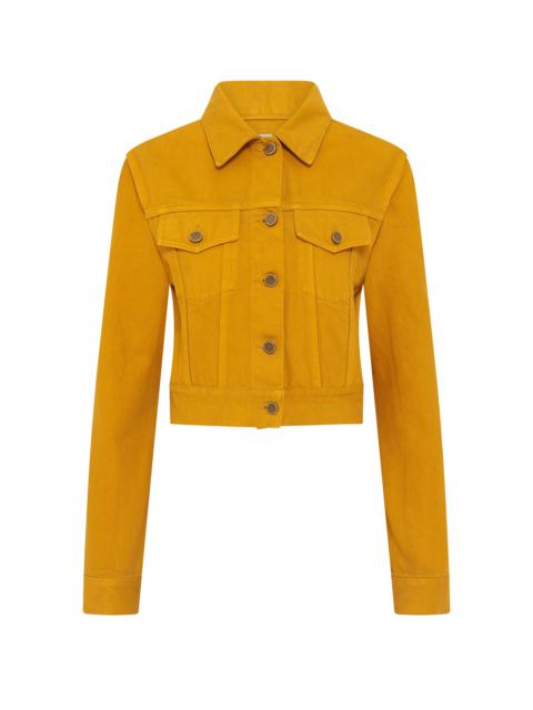 Bronte Jacket in Golden Birch Recycled Cotton Denim