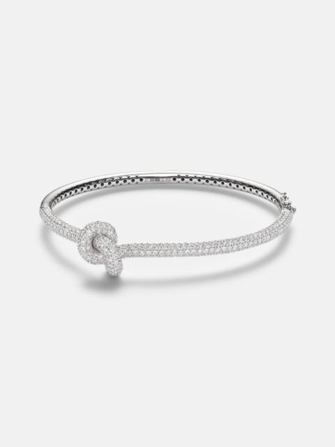 Legacy Knot 18kt white gold bracelet with diamonds