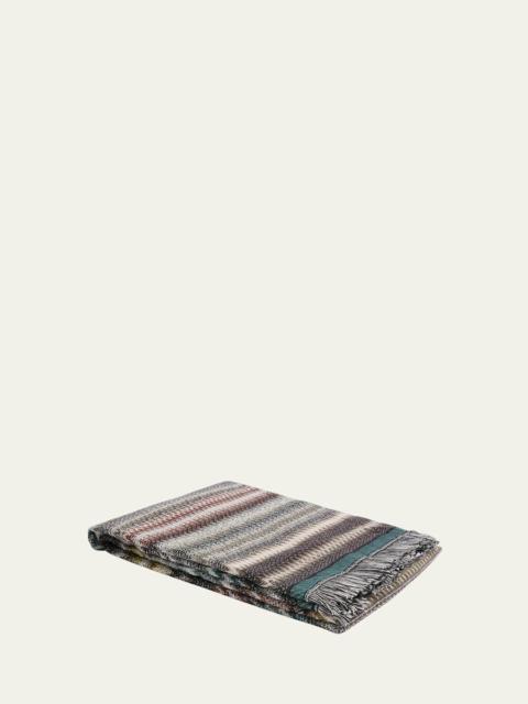 Blurred Wool Throw, 57" x 75"