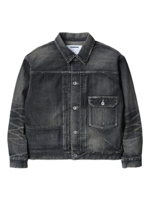buttoned denim jacket