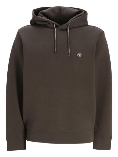 logo-plaque hoodie