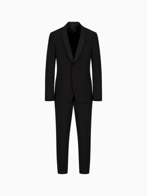 Soho Line single-breasted tuxedo in wool crêpe
