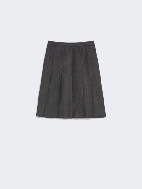 PETER Flannel pleated skirt