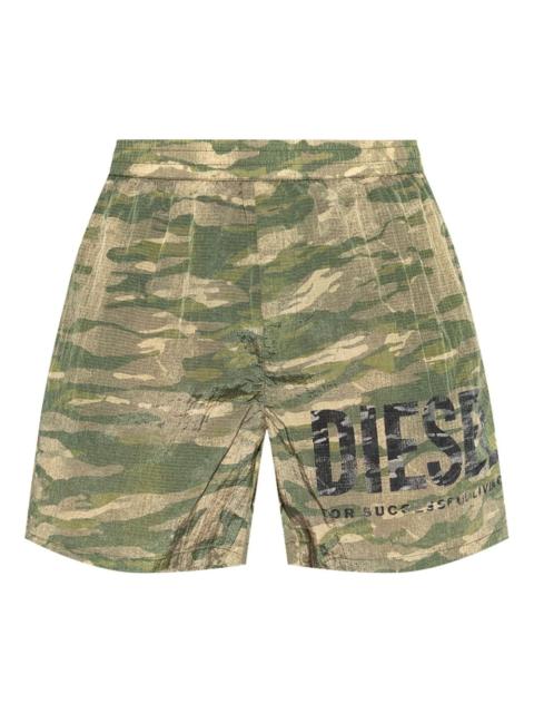 logo-print swim shorts