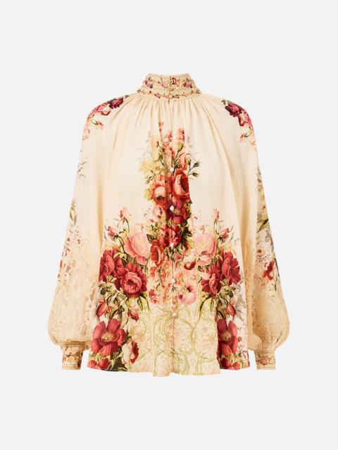 RAGLAN BUTTON UP SHIRT