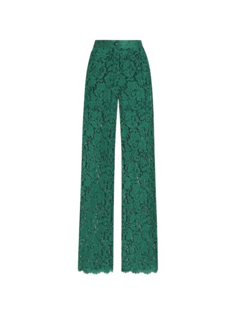 cordonetto lace trousers
