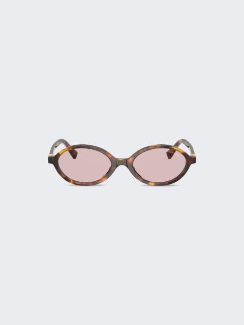 Miu Regard Sunglasses Pink Havana
