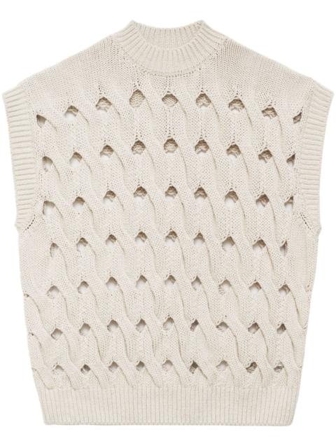 Dray open-knit vest