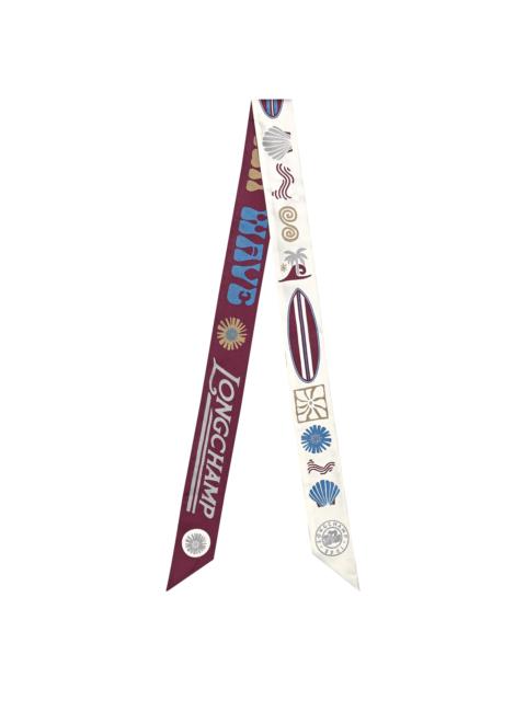 Catch The Parisian Wave Headband Burgundy - Silk