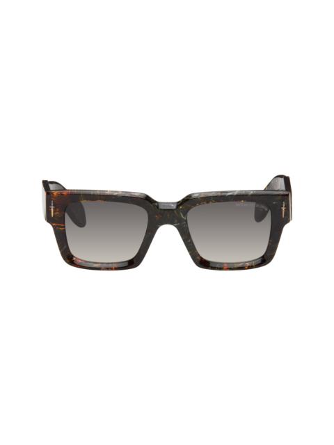 Brown & Black The Great Frog Edition Titan Square Sunglasses