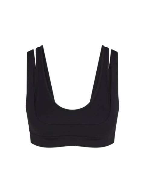 Nike x SKIMS Women's Matte Double Strap Scoop Bra Obsidian