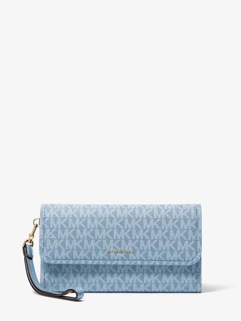 Jet Set Medium Signature Logo Convertible Wristlet