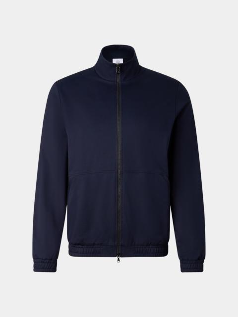 Rupert jersey jacket in Navy blue