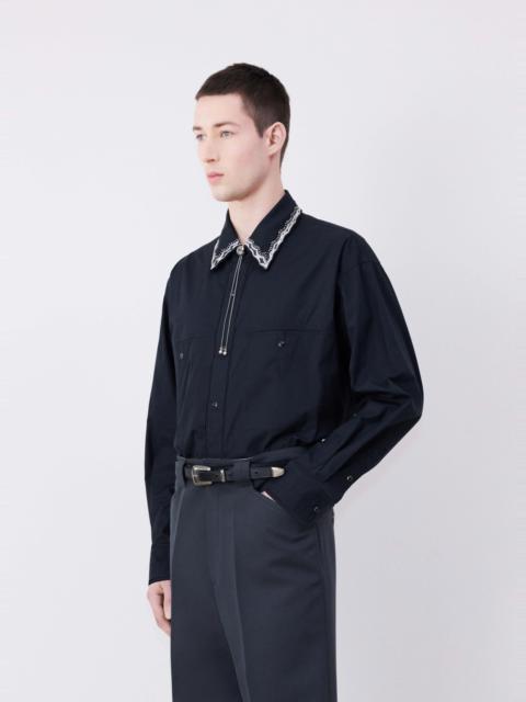 【LEMAIRE】OFFICER SHIRT バンドカラーシャツ COLLAR