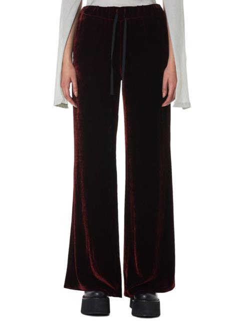 Velvet Palazzo Trousers
