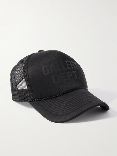 Logo-Print Foam and Mesh Trucker Cap Black