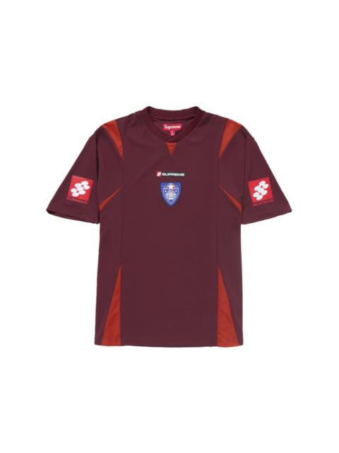 Crest Soccer Jersey Maroon